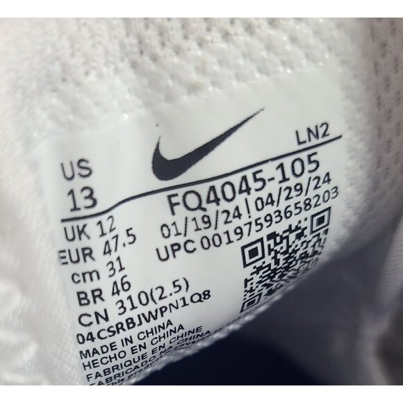 NEW Nike Vapor Edge Speed 360 2 Football Cleats FQ4045-105 Size 13 White Blue #1 main image 6